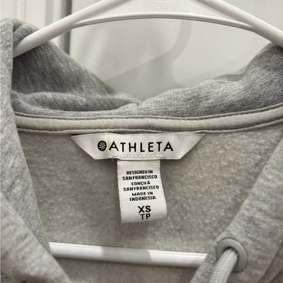 Athleta Forever Fleece Cropped Full Zip-SOO COMFY - Picture 4 of 8